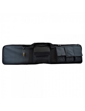 ROYAL SACCA PORTA FUCILE NERA A 4 TASCHE 107X25 [B120B]