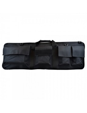 ROYAL SACCA PORTA FUCILE NERA A 4 TASCHE 87X29 [B100]