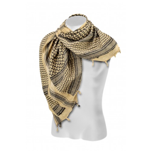 KEFIAH AFGHAN SHAMAG TAN-NOIR DEFCON 5 [D5-SHAFG T]