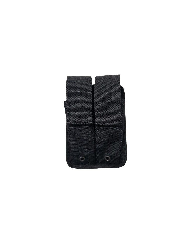 DINAMO PORTA CARICATORE DOPPIO PER PISTOLA IN CORDURA NERO [2SM12N]