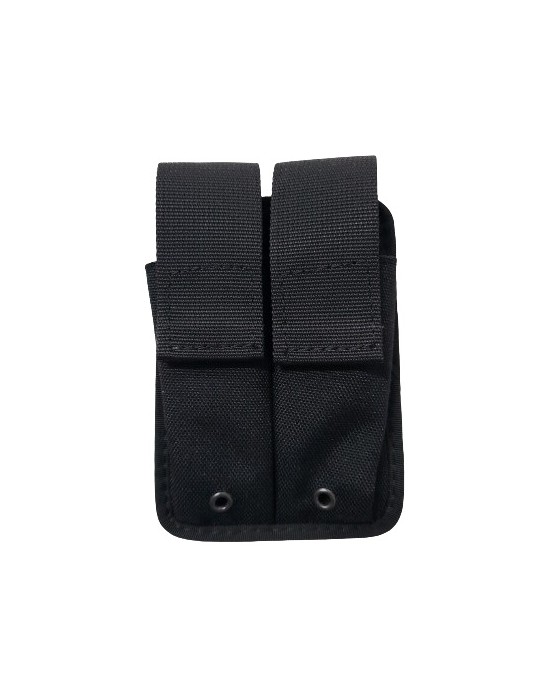 DINAMO PORTA CARICATORE DOPPIO PER PISTOLA IN CORDURA NERO [2SM12N]