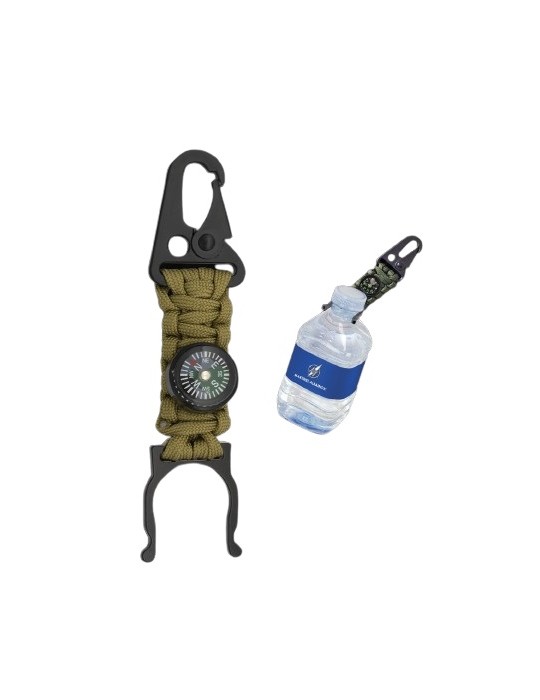 BARBARIC PORTA BOTTIGLIE IN PARACORD CON BUSSOLA COYOTE TAN [33896-CO]