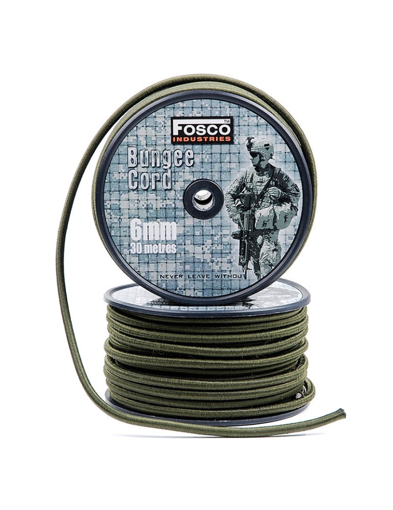 FOSCO CORDA ELASTICA BUNGEE 6 mm PER 60 METRI VERDE [319471OD]