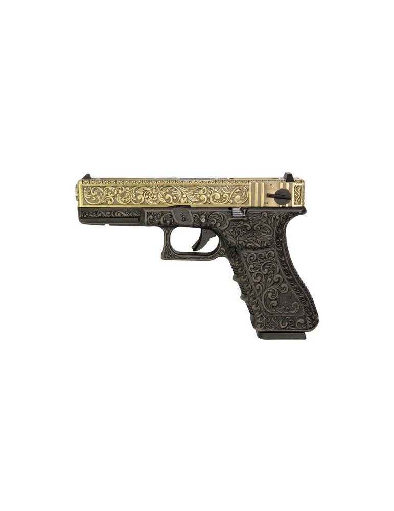 WE PISTOLA A GAS G18  FLORAL PATTERN BRONZE [WE-G002FB]