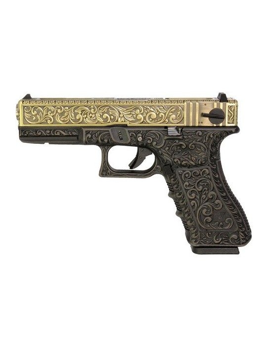 WE PISTOLA A GAS G18  FLORAL PATTERN BRONZE [WE-G002FB]