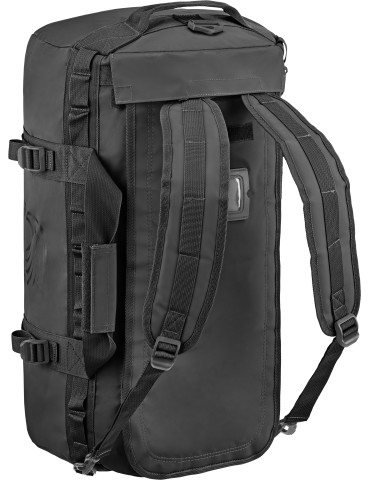 DEFCON 5 DUFFLE BAG ZAINO BORSA WATERPROOF NERO 55 LITRI [D5-5519 B] 2