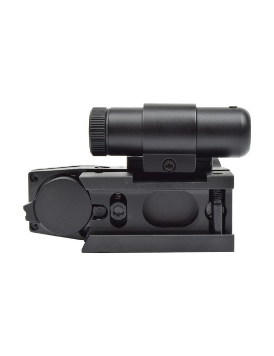 JS-TACTICAL RED DOT MULTI-RETICOLO CON LASER ROSSO NERO [JS-HD101]