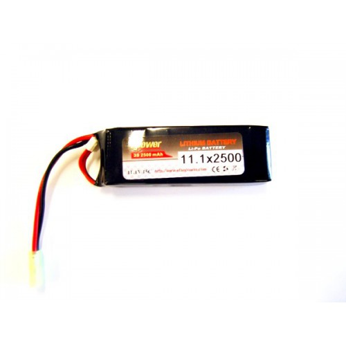 BATTERIE LIPO 11,1X2500mah 15C E-POWER [11,1X2500]