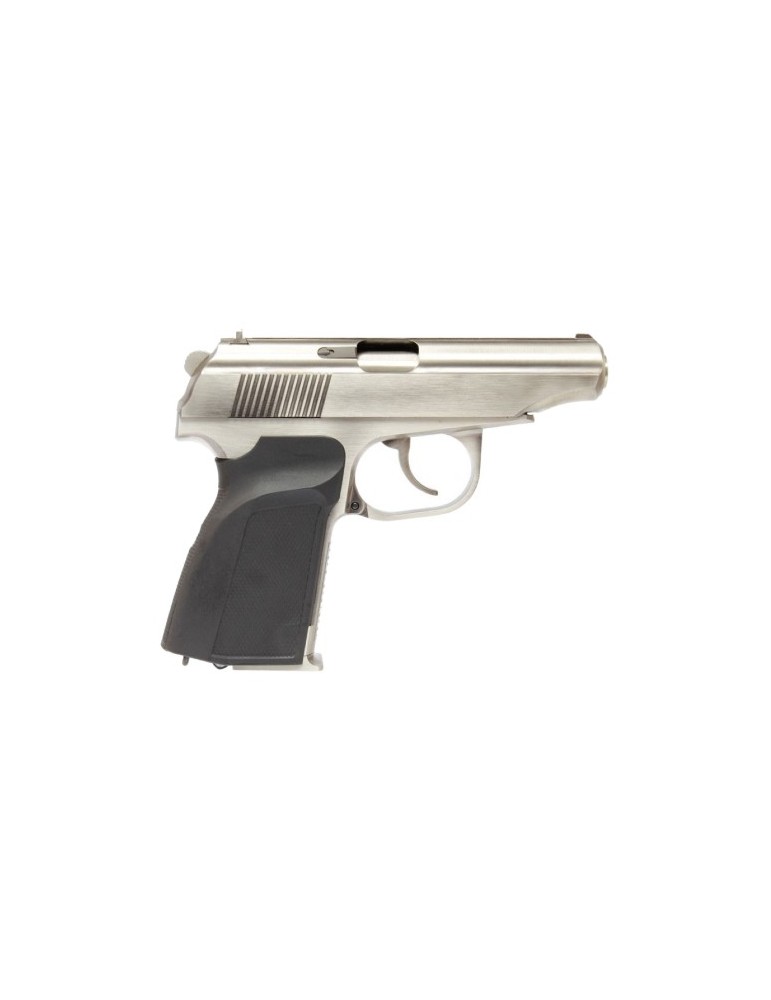WE PISTOLA A GAS MK MAKAROV CON SILENZIATORE SILVER [WE-MA01SV]