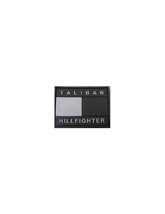 PATCH VELCRO TALIBAN HILLFIGHTER IN GUMMI  SCHWARZ [D5-JTG-25 B]