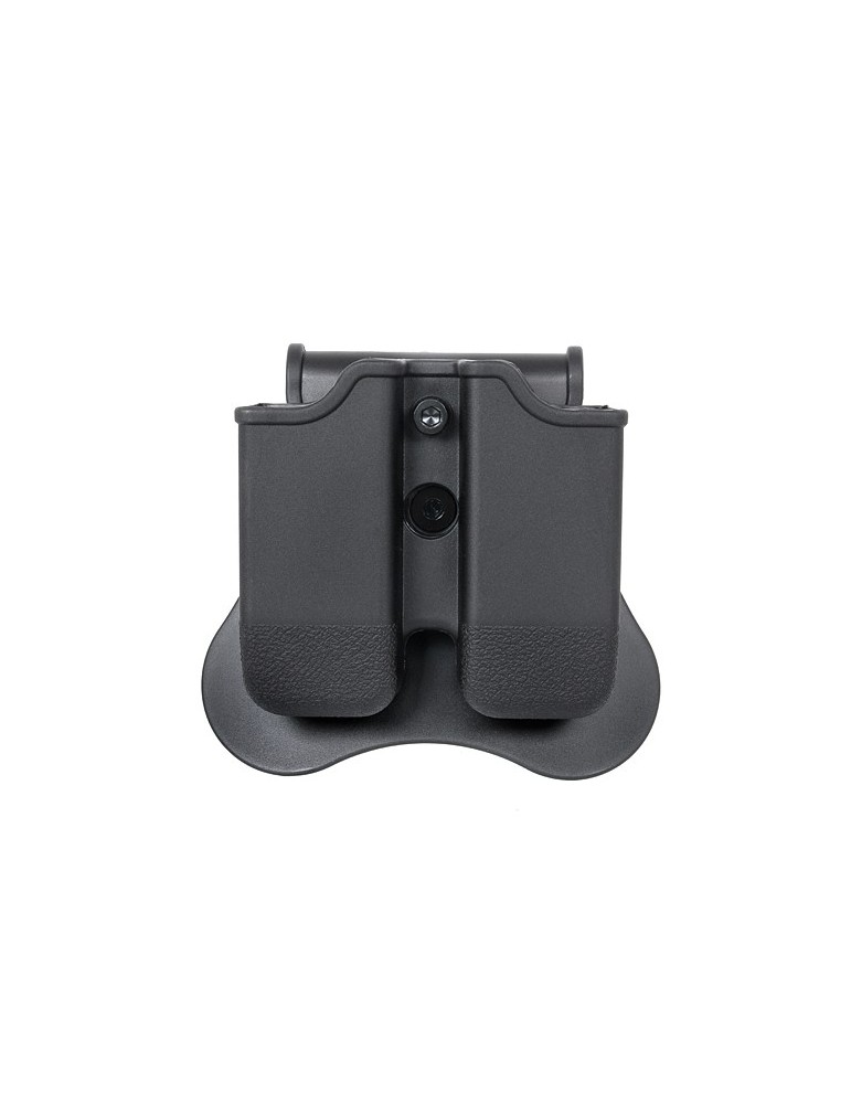AMOMAX PORTA CARICATORE DOPPIO PER P226/M9/CZ/P-09 NERO [AM-MP-P2]