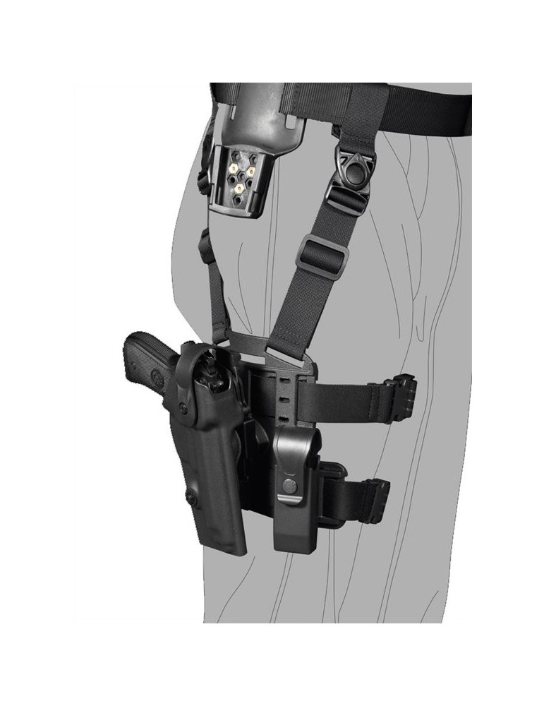 VEGA HOLSTER SISTEMA ROTATIVO E DI DISCONNESSIONE-CONNESSIONE RAPIDA DESERT BROWN [8K31D]