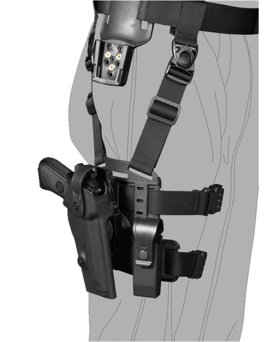 VEGA HOLSTER SISTEMA ROTATIVO E DI DISCONNESSIONE-CONNESSIONE RAPIDA DESERT BROWN [8K31D]