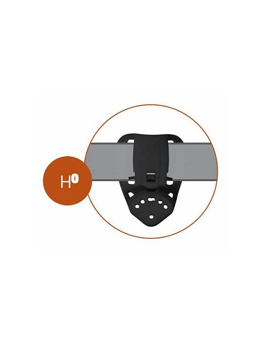 VEGA HOLSTER PASSANTE PROFESSIONALE IN POLIMERO STAMPATO AD INIEZIONE NERO [8K41]