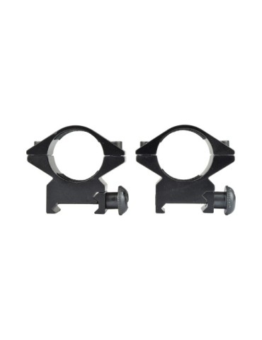 JS-TACTICAL ATTACCHI WEAVER BASSI 1 PER TUBO DA 25mm NERO [JS-M2009]