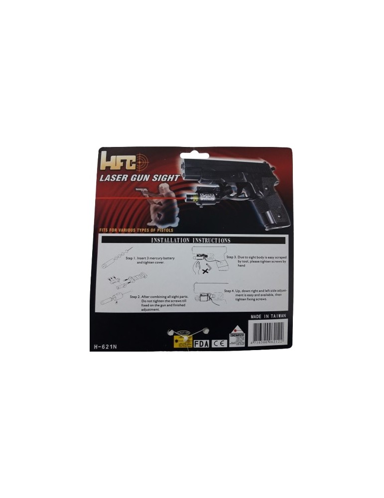 LASER HFC SIGHT PROFESSIONAL CON REGOLAZIONE PER PISTOLE [L621]