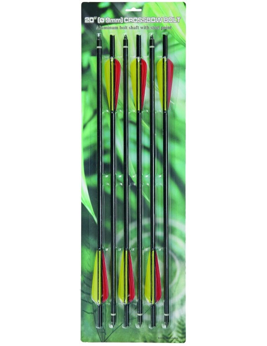ARROWS FOR CROSSBOW ALUMINUM 20 "PCS. 6 BLACK [R10117]