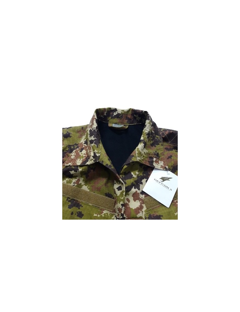 DEFCON 5 UNIFORME MILITARE INVERNALE CON FODERA IN PILE MIMETISMO ITALIAN CAMO [D5-UNI-IN-VI S]