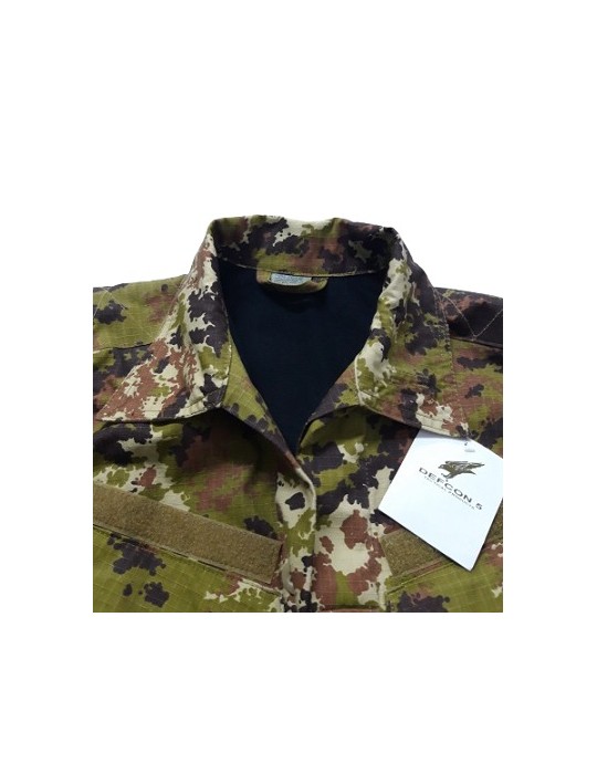 DEFCON 5 UNIFORME MILITARE INVERNALE CON FODERA IN PILE MIMETISMO ITALIAN CAMO [D5-UNI-IN-VI S]