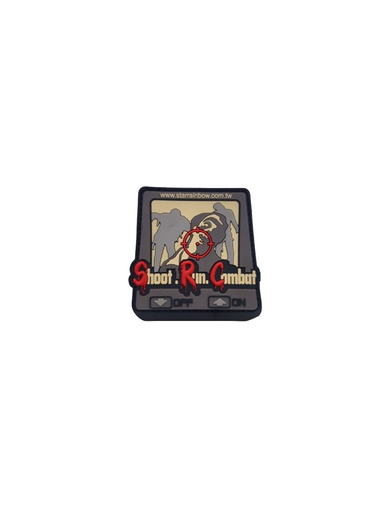 SRC PATCH SHOOT RUN COMBAT CON VELCRO [PATCH SRC02]
