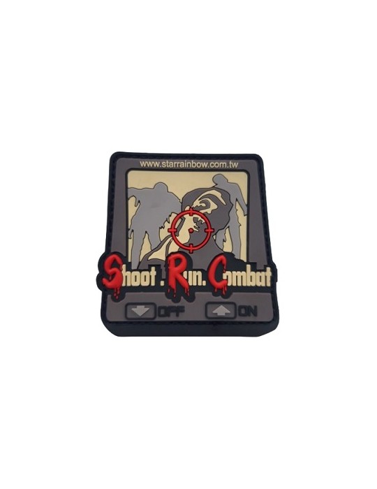 SRC PATCH SHOOT RUN COMBAT CON VELCRO [PATCH SRC02]