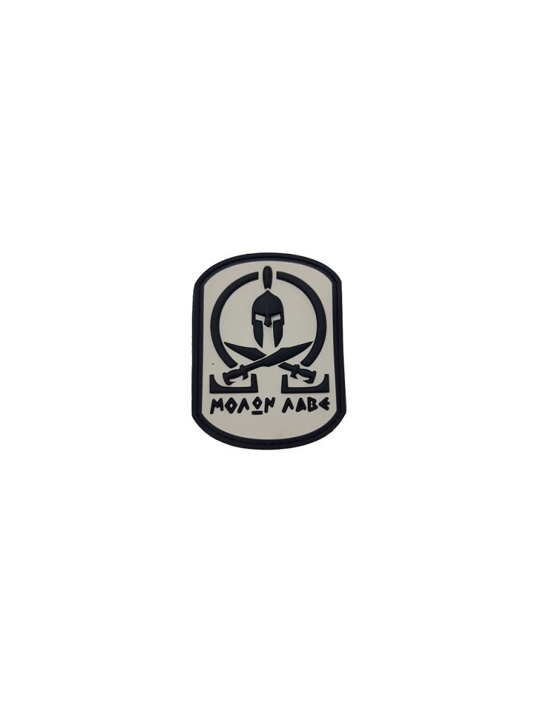 DEFCON 5 PATCH SPARTAN WHIT IN 3D CON VELCRO [D5-JTG-07W]