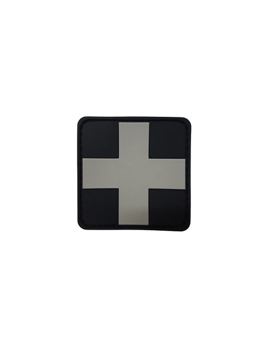 DEFCON 5 PATCH WE DO BAD THINGS TO PEOPLE CON VELCRO BLACK/GREY [D5-JTG-06 W]