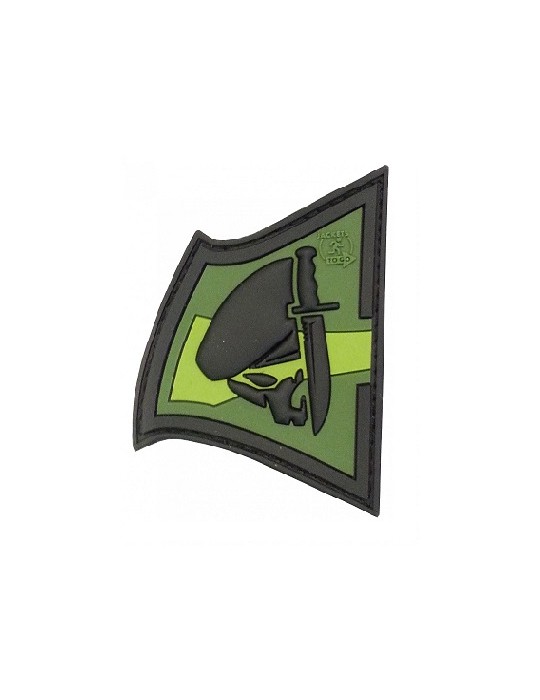 DEFCON 5 PATCH REBEL SKULL VERDE [D5-JTG-35 OD]