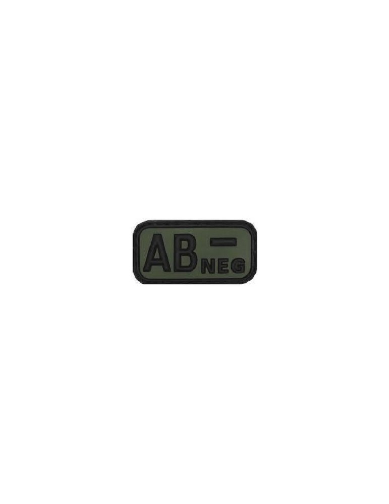 GREEN BLOOD GROUP PATCH '' AB NEGATIVE '' DEFCON 5 [D5-JTG-22-NEG OD AB]