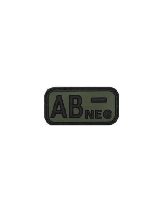 GREEN BLOOD GROUP PATCH '' AB NEGATIVE '' DEFCON 5 [D5-JTG-22-NEG OD AB]