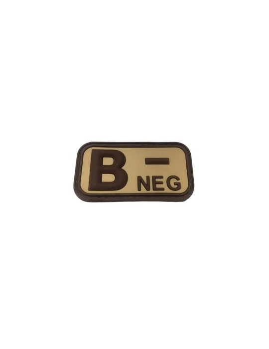 PATCH BLOOD GROUP TAN «B NÉGATIF» DEFCON 5 [D5-JTG-22-NEG TB]