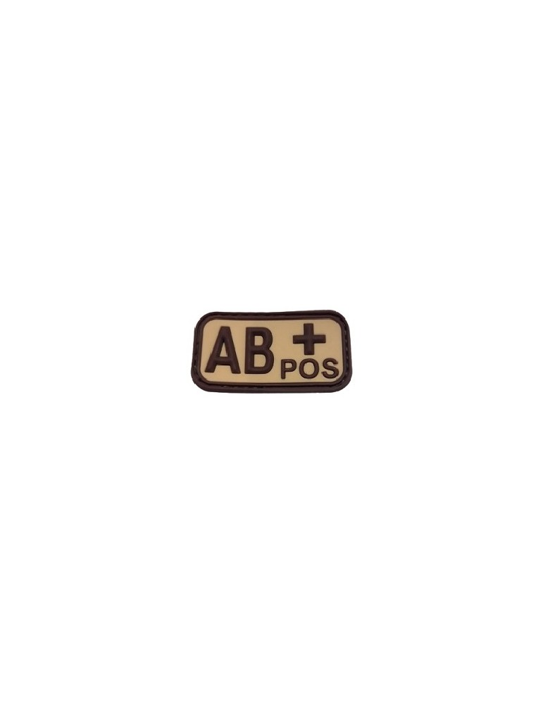 PATCH GROUPE SANGUIN TAN '' AB POSITIF '' DEFCON 5 [D5-JTG-22-POS T AB]