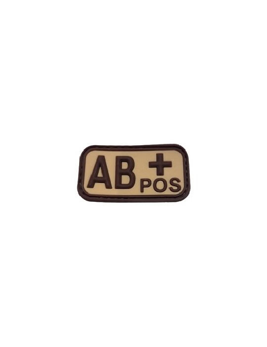 PATCH GROUPE SANGUIN TAN '' AB POSITIF '' DEFCON 5 [D5-JTG-22-POS T AB]