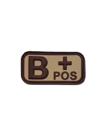 PATCH GROUPE SANGUIN TAN '' B POSITIF '' DEFCON 5 [D5-JTG-22-POS T B]