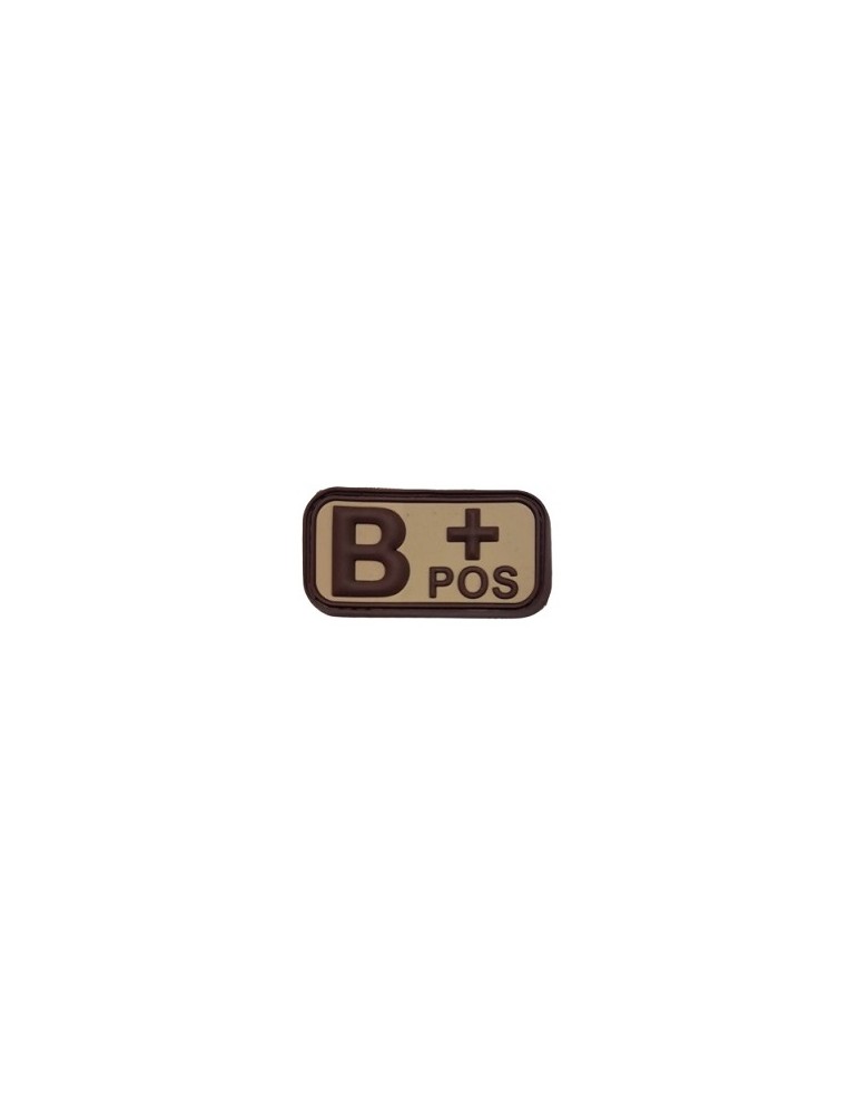 PATCH BLOOD GROUP TAN '' B POSITIVE '' DEFCON 5 [D5-JTG-22-POS T B]