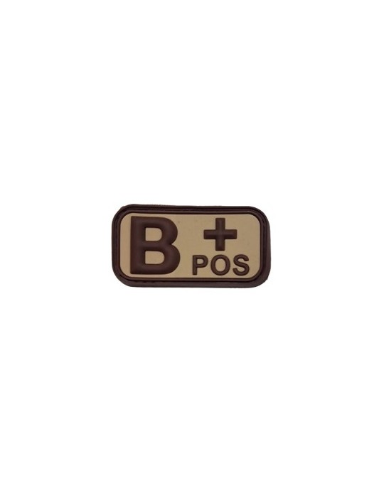 BLUTGRUPPE PATCH TAN '' B POSITIVE '' DEFCON 5 [D5-JTG-22-POS T B]