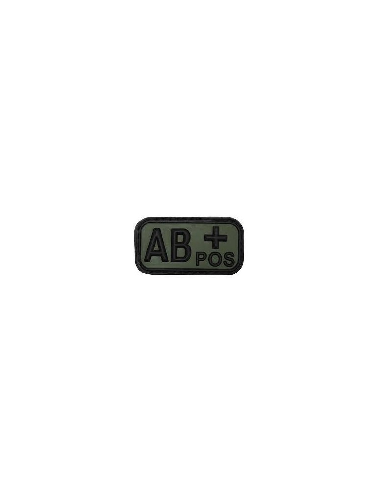 '' AB POSITIVE '' GREEN BLOOD GROUP PATCH DEFCON 5 [D5-JTG-22-POS OD AB]