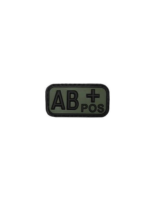 '' AB POSITIVE '' GREEN BLOOD GROUP PATCH DEFCON 5 [D5-JTG-22-POS OD AB]