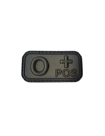PATCH EN CAOUTCHOUC AVEC VELCRO MODÈLE GROUPE SANGUIN 0 POSITIF VERT [09951]