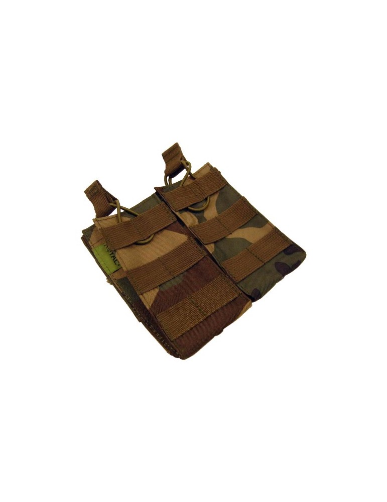 TASCA DOPPIA PORTACARICATORI WOODLAND PER CINTURA-TATTICO  [RP-1098WOOD]