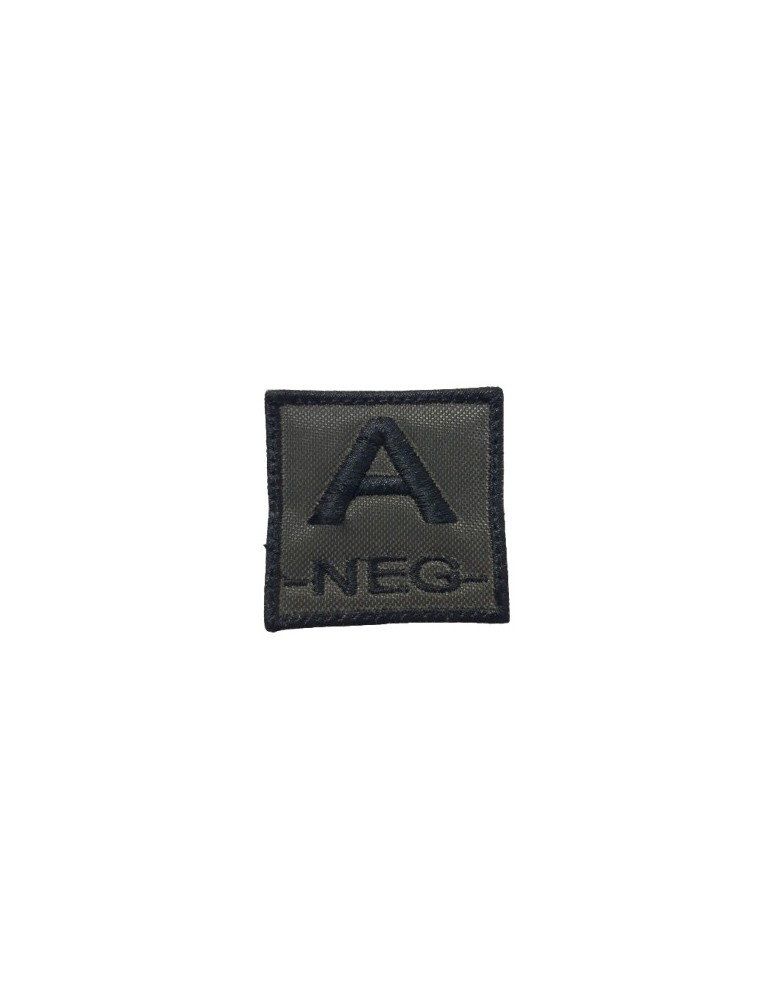 GREEN BLOOD GROUP PATCH '' A NEGATIVE '' DEFCON 5 [D5-TVGS-NEG OD A]