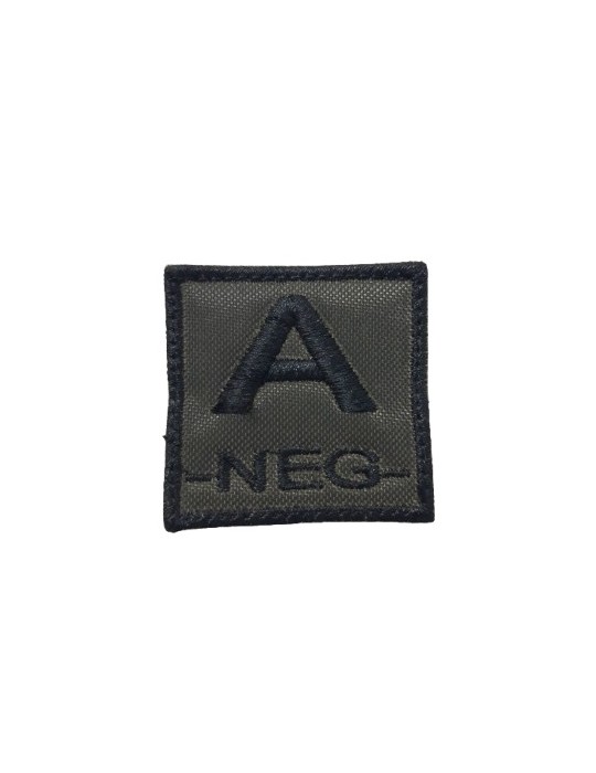 GREEN BLOOD GROUP PATCH '' A NEGATIVE '' DEFCON 5 [D5-TVGS-NEG OD A]