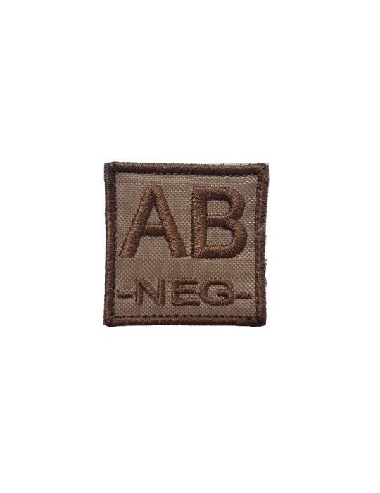TAN '' AB NEGATIF ​​'' PATCH DE GROUPE SANGUIN DEFCON 5 [D5-TVGS-NEG T AB]