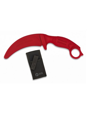 K25 COLTELLO KARAMBIT DA ALLENAMENTO ROSSO 23,4 Cm [32335]