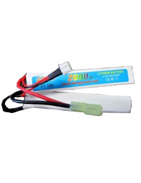 BATTERIA LIPO 7.4X2000mah 20C E-POWER PER CALCIO CRANE  [7.4X2000 CQB]