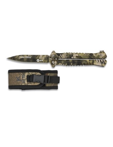 K25 BUTTERFLY MESSER CAMO SAND PHYTON KLINGE 10 CM [02132]