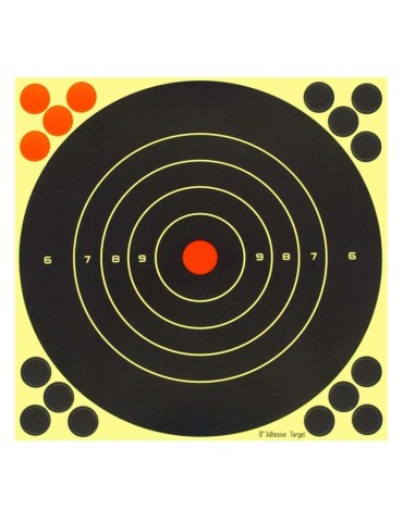 GAMO BERSAGLIO ADESIVO REATTIVO 20X20 CM, 25 PEZZI [6212630] 2