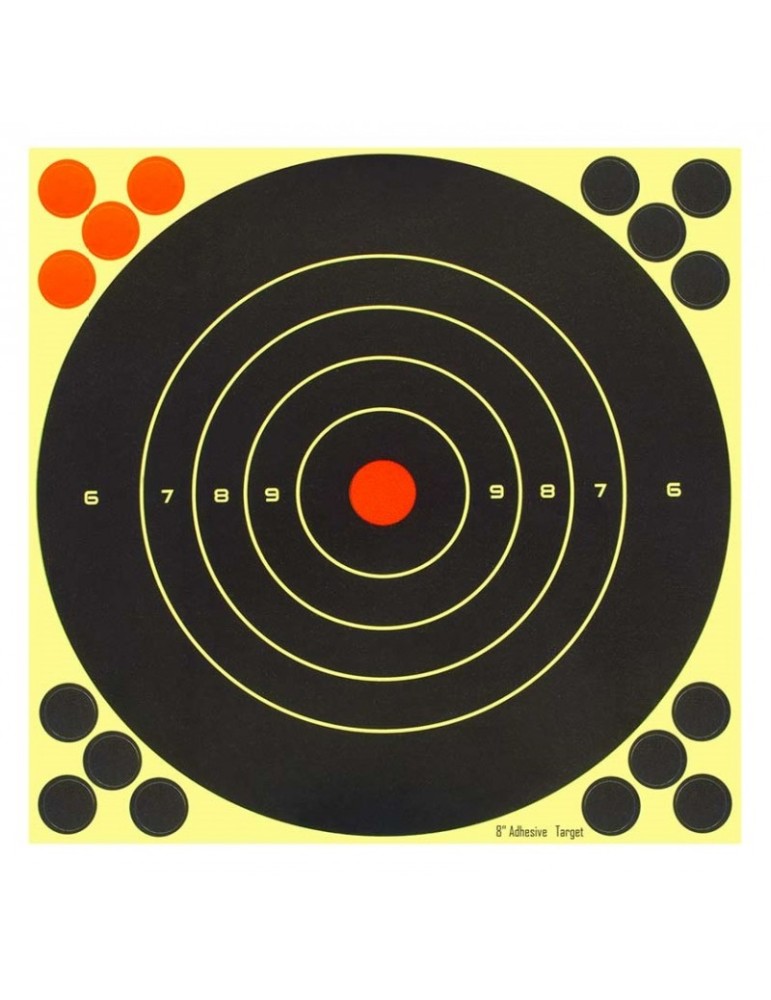 GAMO BERSAGLIO ADESIVO REATTIVO 20X20 CM, 25 PEZZI [6212630]
