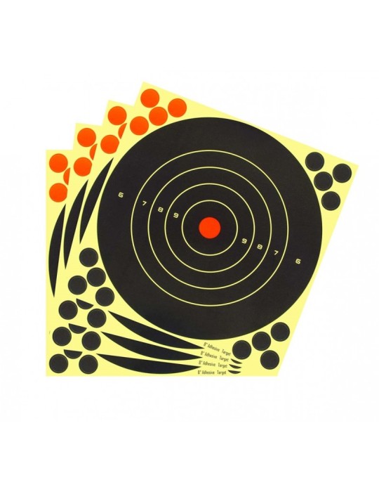 GAMO BERSAGLIO ADESIVO REATTIVO 20X20 CM, 25 PEZZI [6212630]