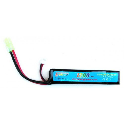 LIPO BATTERIE 7,4X1200mah 15C E-POWER  [7.4X1200]
